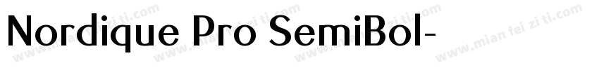 Nordique Pro SemiBol字体转换